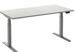 Ceha Adjust 2 Plus Elektrisch hoogteverstelbaar Zit-sta-bureau Rechthoekig Wit T-Voet 1,800 (B) x 800 (D) x 1,300 (H) mm Melamine, metaal