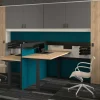 Ceha Adjust 2 Plus Elektrisch hoogteverstelbaar Zit-sta-bureau Rechthoekig Wit Eiken T-Voet 2,000 (B) x 800 (D) x 1,300 (H) mm Melamine, metaal