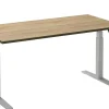 Ceha Adjust 2 Plus Elektrisch hoogteverstelbaar Zit-sta-bureau Rechthoekig Eiken T-Voet 2,000 (B) x 800 (D) x 1,300 (H) mm Melamine, metaal