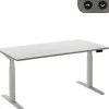 Ceha Adjust 2 Plus Elektrisch hoogteverstelbaar Zit-sta-bureau Rechthoekig Wit T-Voet 2,000 (B) x 800 (D) x 1,300 (H) mm Melamine, metaal