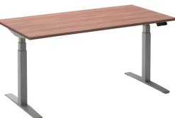 Ceha Adjust 2 Plus Elektrisch hoogteverstelbaar Zit-sta-bureau Rechthoekig Havanabruin Eiken T-Voet 1,800 (B) x 900 (D) x 1,300 (H) mm Melamine, metaal