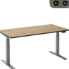 Ceha Adjust 2 Plus Elektrisch hoogteverstelbaar Zit-sta-bureau Rechthoekig Eiken T-Voet 1,800 (B) x 900 (D) x 1,300 (H) mm Melamine, metaal