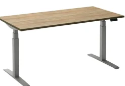 Ceha Adjust 2 Plus Elektrisch hoogteverstelbaar Zit-sta-bureau Rechthoekig Eiken T-Voet 1,800 (B) x 900 (D) x 1,300 (H) mm Melamine, metaal
