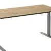 Ceha Adjust 2 Plus Elektrisch hoogteverstelbaar Zit-sta-bureau Rechthoekig Eiken T-Voet 2,000 (B) x 800 (D) x 1,300 (H) mm Melamine, metaal