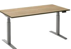 Ceha Adjust 2 Plus Elektrisch hoogteverstelbaar Zit-sta-bureau Rechthoekig Eiken T-Voet 2,000 (B) x 800 (D) x 1,300 (H) mm Melamine, metaal