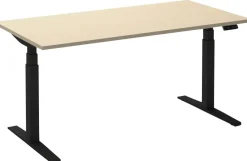 Ceha Adjust 2 Plus Elektrisch hoogteverstelbaar Zit-sta-bureau Rechthoekig Ahorn T-Voet 1,800 (B) x 900 (D) x 1,300 (H) mm Melamine, metaal