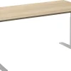 Ceha Adjust 2 Plus Elektrisch hoogteverstelbaar Zit-sta-bureau Rechthoekig Wit Eiken T-Voet 1,200 (B) x 800 (D) x 1,300 (H) mm Melamine, metaal