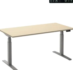Ceha Adjust 2 Plus Elektrisch hoogteverstelbaar Zit-sta-bureau Rechthoekig Ahorn T-Voet 1,800 (B) x 800 (D) x 1,300 (H) mm Melamine, metaal