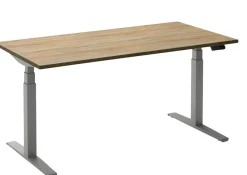Ceha Adjust 2 Plus Elektrisch hoogteverstelbaar Zit-sta-bureau Rechthoekig Eiken T-Voet 1,800 (B) x 800 (D) x 1,300 (H) mm Melamine, metaal