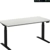 Ceha Adjust 2 Plus Elektrisch hoogteverstelbaar Zit-sta-bureau Rechthoekig Wit T-Voet 1,600 (B) x 800 (D) x 1,300 (H) mm Melamine, metaal