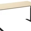 Ceha Adjust 2 Plus Elektrisch hoogteverstelbaar Zit-sta-bureau Rechthoekig Ahorn T-Voet 1,800 (B) x 900 (D) x 1,300 (H) mm Melamine, metaal