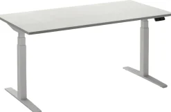 Ceha Adjust 2 Plus Elektrisch hoogteverstelbaar Zit-sta-bureau Rechthoekig Wit T-Voet 1,800 (B) x 900 (D) x 1,300 (H) mm Melamine, metaal