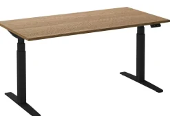 Ceha Adjust 2 Plus Elektrisch hoogteverstelbaar Zit-sta-bureau Rechthoekig Tabak Eiken T-Voet 2,000 (B) x 800 (D) x 1,300 (H) mm Melamine, metaal
