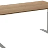 Ceha Adjust 2 Plus Elektrisch hoogteverstelbaar Zit-sta-bureau Rechthoekig Tabak Eiken T-Voet 1,600 (B) x 800 (D) x 1,300 (H) mm Melamine, metaal
