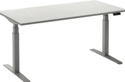 Ceha Adjust 2 Plus Elektrisch hoogteverstelbaar Zit-sta-bureau Rechthoekig Eiken T-Voet 1,800 (B) x 800 (D) x 1,300 (H) mm Melamine, metaal