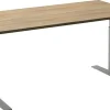 Ceha Adjust 2 Plus Elektrisch hoogteverstelbaar Zit-sta-bureau Rechthoekig Eiken T-Voet 1,600 (B) x 800 (D) x 1,300 (H) mm Melamine, metaal