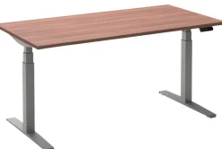 Ceha Adjust 2 Plus Elektrisch hoogteverstelbaar Zit-sta-bureau Rechthoekig Havanabruin Eiken T-Voet 2,000 (B) x 800 (D) x 1,300 (H) mm Melamine, metaal