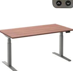 Ceha Adjust 2 Plus Elektrisch hoogteverstelbaar Zit-sta-bureau Rechthoekig Havanabruin Eiken T-Voet 2,000 (B) x 800 (D) x 1,300 (H) mm Melamine, metaal