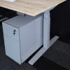 Ceha Adjust 2 Plus Elektrisch hoogteverstelbaar Zit-sta-bureau Rechthoekig Wit Eiken T-Voet 1,800 (B) x 900 (D) x 1,300 (H) mm Melamine, metaal