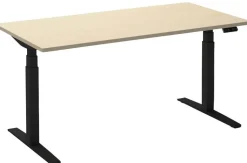 Ceha Adjust 2 Plus Elektrisch hoogteverstelbaar Zit-sta-bureau Rechthoekig Ahorn T-Voet 1,800 (B) x 800 (D) x 1,300 (H) mm Melamine, metaal