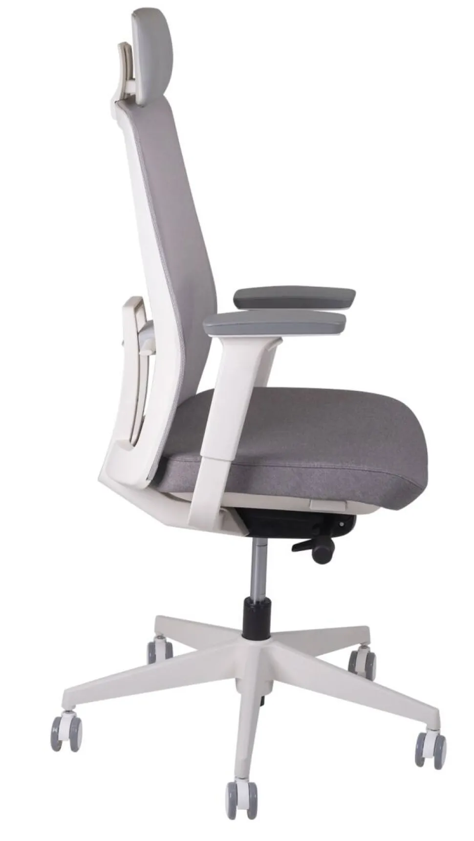 Ceha Bureaustoel RENO K10B (BK) Stof Wit