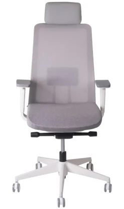 Ceha Bureaustoel RENO K10B (BK) Stof Wit