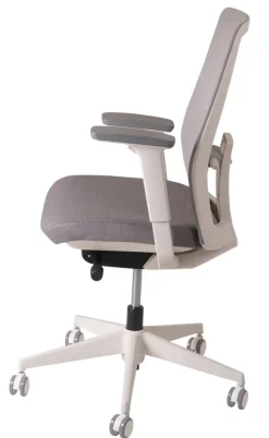 Ceha Bureaustoel RENO K10B (BK) Stof Wit