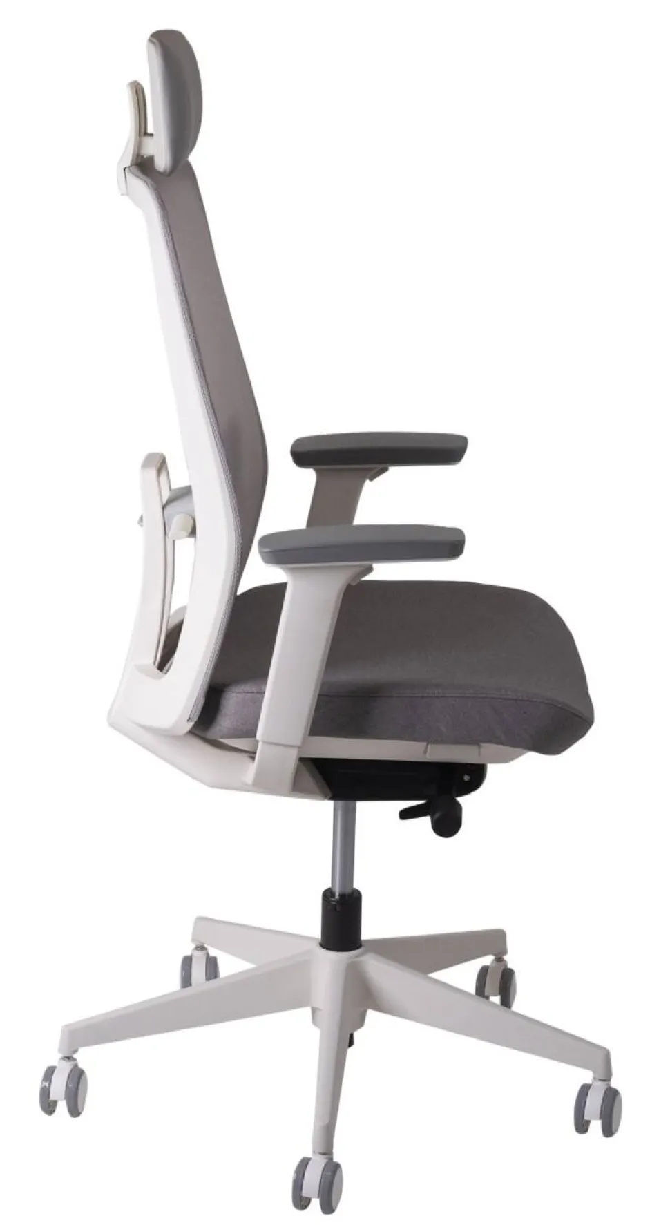 Ceha Bureaustoel RENO K10B (BK) Stof Wit