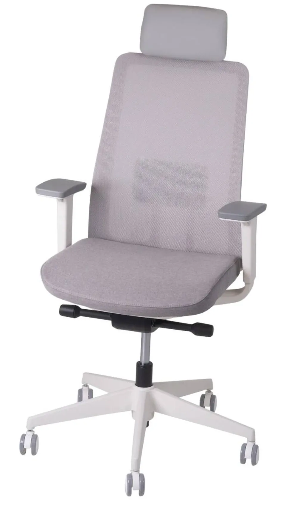 Ceha Bureaustoel RENO K10B (BK) Stof Wit