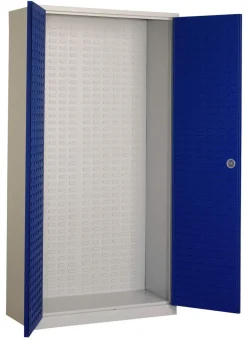 Ceha DMAED Draaideurkast Metaal Afsluitbaar 1.000 x 450 x 1.950 mm Blauw, wit