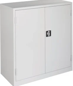 Ceha Draaideurkast Metaal 2 Planken Afsluitbaar 1.000 x 450 x 1.060 mm Wit