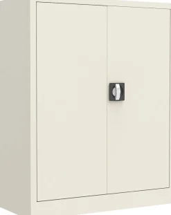 Ceha Draaideurkast Metaal 2 Planken Afsluitbaar 800 x 380 x 1.000 mm Wit