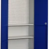 Ceha Kast Metaal 2 Planken Afsluitbaar 1.000 x 450 x 1.950 mm Blauw, wit