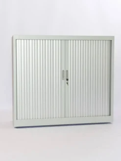 Ceha Roldeurkast Metaal 3 Planken Afsluitbaar 1.200 x 450 x 1.200 mm Zilver