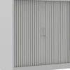 Ceha Roldeurkast Metaal 2 Planken Afsluitbaar 1.000 x 450 x 1.050 mm Grijs