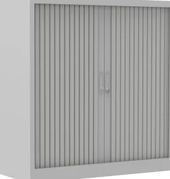 Ceha Roldeurkast Metaal 2 Planken Afsluitbaar 1.000 x 450 x 1.050 mm Grijs