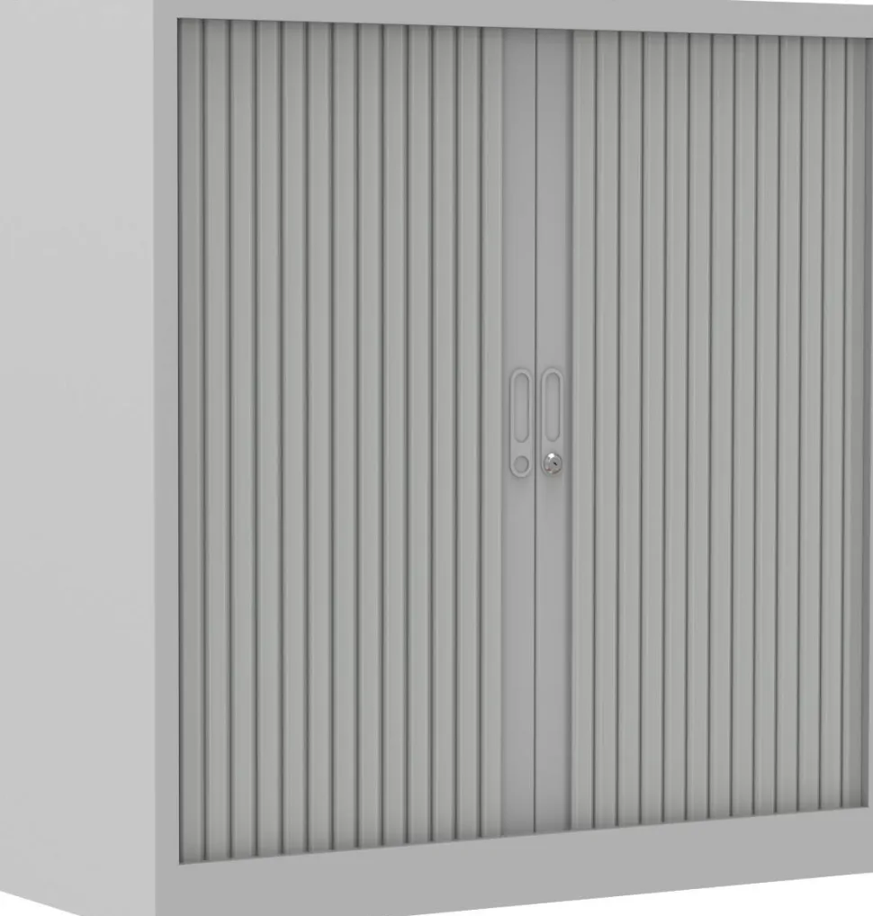 Ceha Roldeurkast Metaal 2 Planken Afsluitbaar 1.000 x 450 x 1.050 mm Grijs