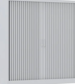 Ceha Roldeurkast Metaal 4 Planken Afsluitbaar 1.200 x 450 x 1.350 mm Zilver