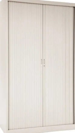 Ceha Roldeurkast Metaal 4 Planken Afsluitbaar 1.200 x 660 x 1.950 mm Wit
