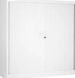 Ceha Roldeurkast Metaal 3 Planken Afsluitbaar 1.200 x 450 x 1.200 mm Wit