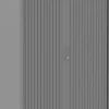Ceha Roldeurkast Metaal 4 Planken Afsluitbaar 1.200 x 450 x 1.600 mm Zilver