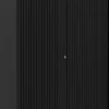 Ceha Roldeurkast Metaal 4 Planken Afsluitbaar 1.200 x 450 x 1.600 mm Zwart