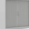 Ceha Roldeurkast Metaal 2 Planken Afsluitbaar 1.200 x 450 x 1.050 mm Grijs