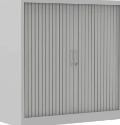 Ceha Roldeurkast Metaal 2 Planken Afsluitbaar 1.200 x 450 x 1.050 mm Grijs
