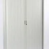 Ceha Roldeurkast Metaal 4 Planken Afsluitbaar 1.200 x 450 x 1.950 mm Zilver