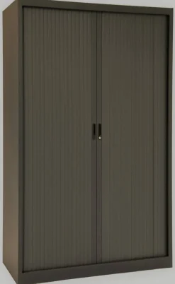 Ceha Roldeurkast Metaal 4 Planken Afsluitbaar 1.200 x 450 x 1.950 mm Antraciet