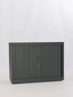 Ceha Roldeurkast Metaal 1 Plank Afsluitbaar 1.000 x 450 x 730 mm Zwart