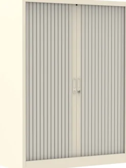 Ceha Roldeurkast Metaal 4 Planken Afsluitbaar 1.000 x 450 x 1.350 mm Wit