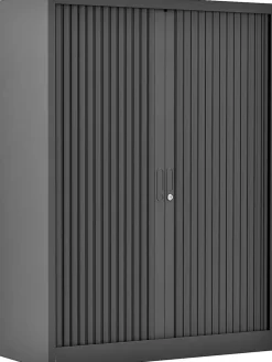 Ceha Roldeurkast Metaal 3 Planken Afsluitbaar 1.000 x 450 x 1.350 mm Antraciet