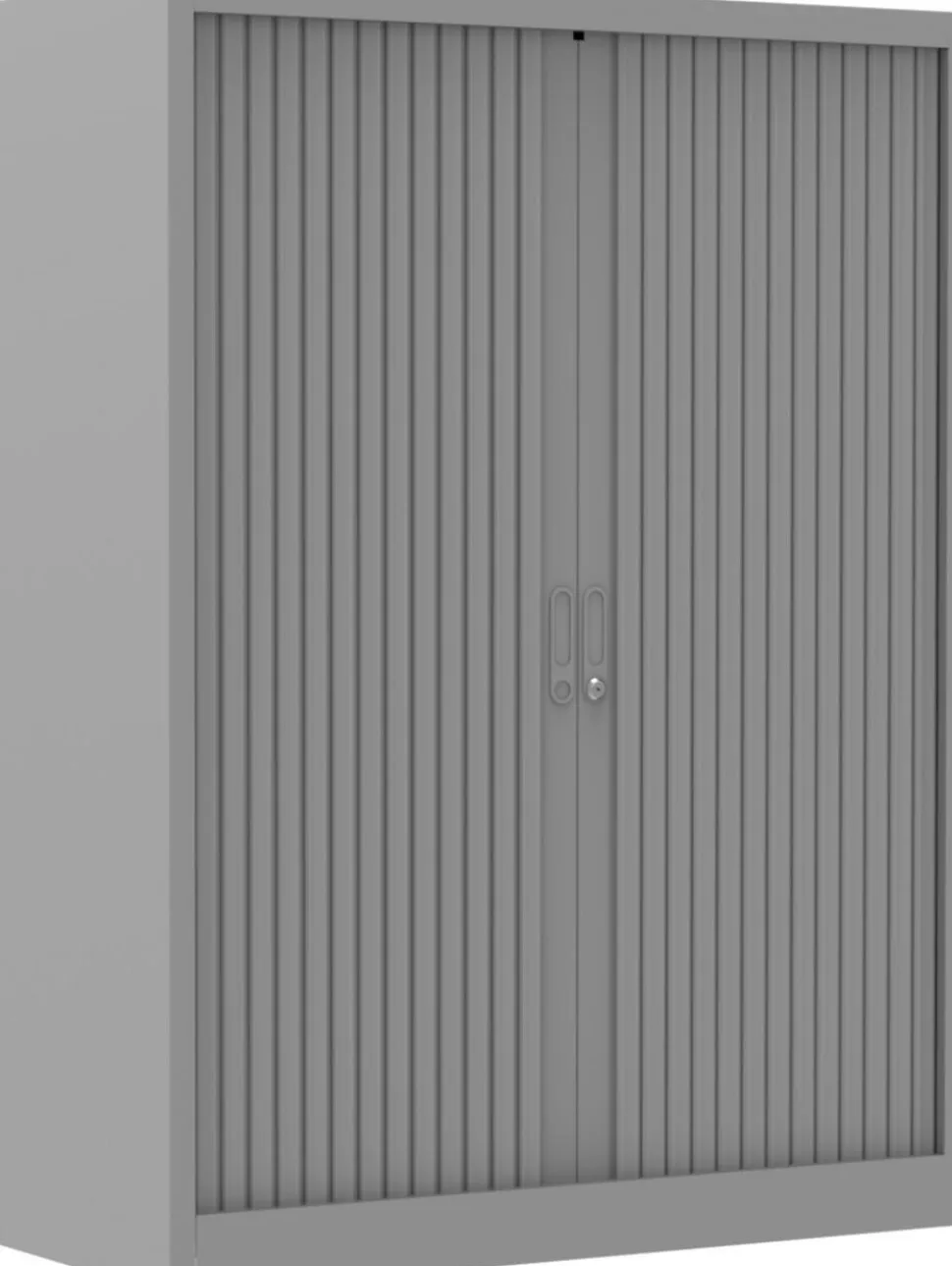 Ceha Roldeurkast Metaal 4 Planken Afsluitbaar 1.000 x 450 x 1.350 mm Zilver
